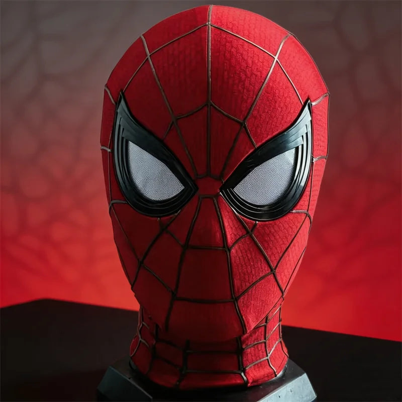 Máscara Magnética de Spider-Man, Réplica Precisa de la Película, Accesorio de Cosplay, Atrezzo para Exhibición en Escritorio, Artículo Coleccionable para Aficionados