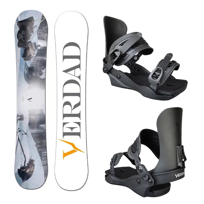 Tabla de snowboard freestyle All-Round Flat-Flower para hombre y mujer, con sistema de fijación All-Terrain Veneer para uso en esquí.