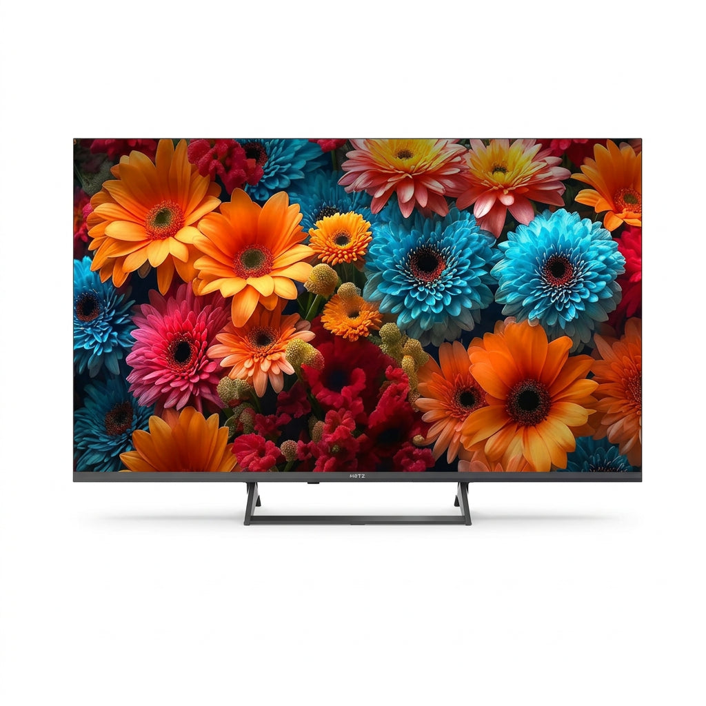 Metz Qled 43 Inches 4K Smart Led Tv Google Tele Hdr 10 Memc Dbx Dolby Atmos Game Hub Eyecare Tuner 2025 43Mqf7500Z