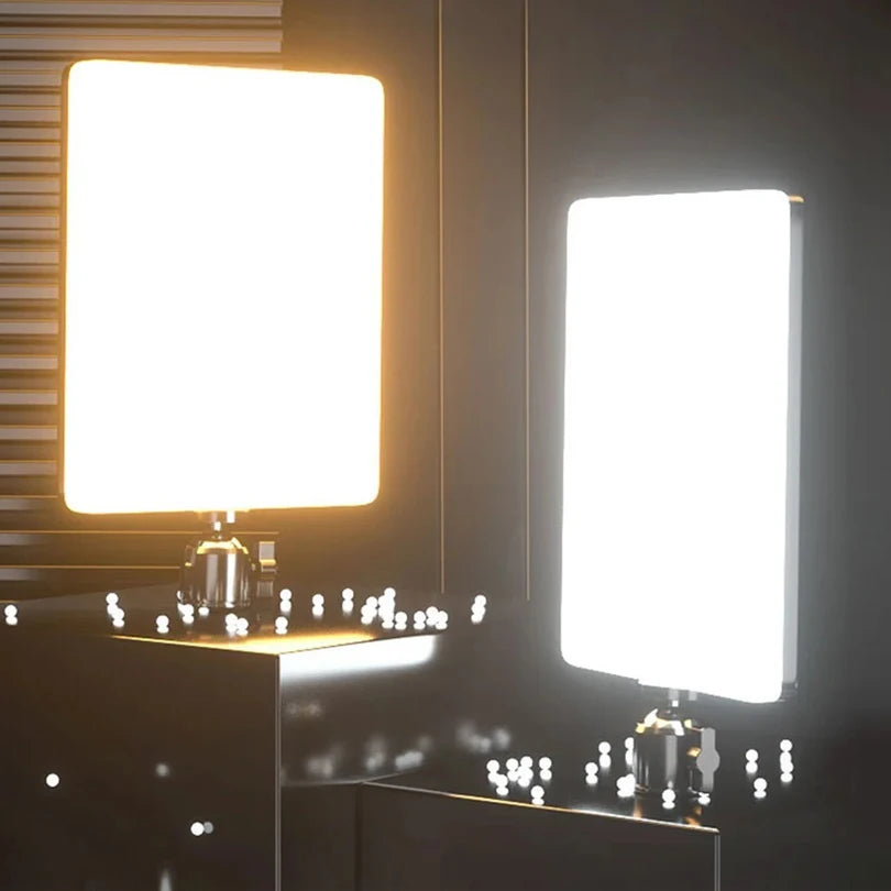 Panel de Luz LED de 10 Pulgadas para Video, 3000K-6000K, CRI 95+, Iluminación para Fotografía con Trípode para Transmisión en Vivo, Lámpara de Estudio Fotográfico
