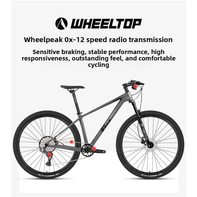 Bicicleta de montaña TWITTER LEOPARDpro con frenos de disco hidráulicos TEKTRO OX-12S, cuadro de fibra de carbono, ruedas de 29/27.5*2.1.