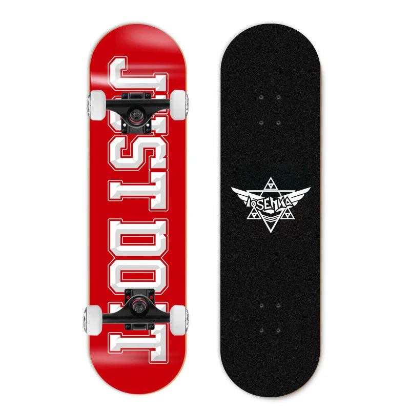 Patineta de Doble Kick para Principiantes, 7 Capas de Madera de Arce, Cuatro Ruedas, Cruiser Urbano, Tabla Completa para Adultos, Hombres, Mujeres y Adolescentes