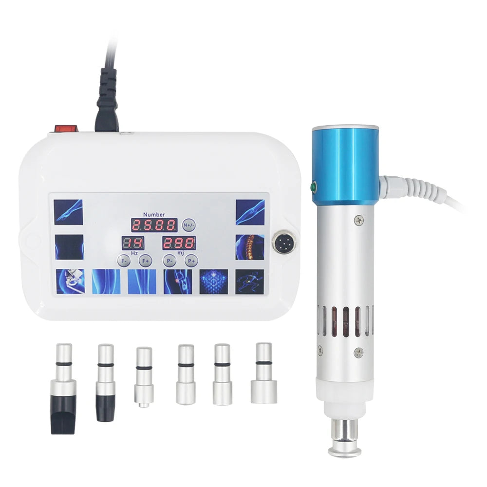 Máquina de terapia de ondas de choque de 300mj, masajeador vibrador de ondas de choque para fisioterapia, máquina muscular, masajeador corporal para la salud, alivio del dolor