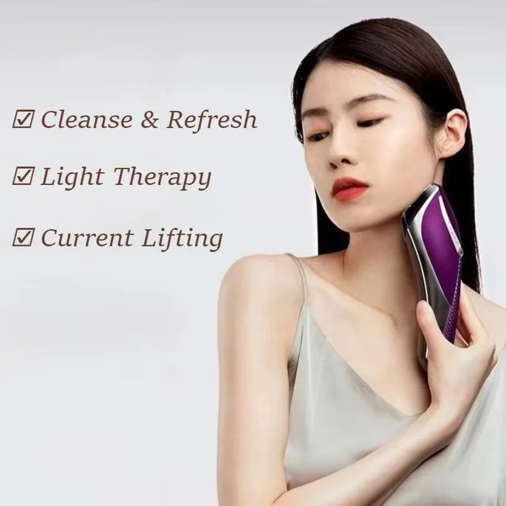 Masajeadores faciales multifuncionales, dispositivo de belleza portátil, masajeador facial con microcorrientes, limpieza facial, equipo de belleza para la piel.