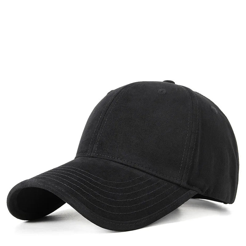 Gorra de béisbol de algodón extragrande color verde oliva 2026 para hombre, estilo casual, lisa, con cierre a presión, para cabezas grandes, deportiva, para el sol, 56-60 cm 60-65 cm