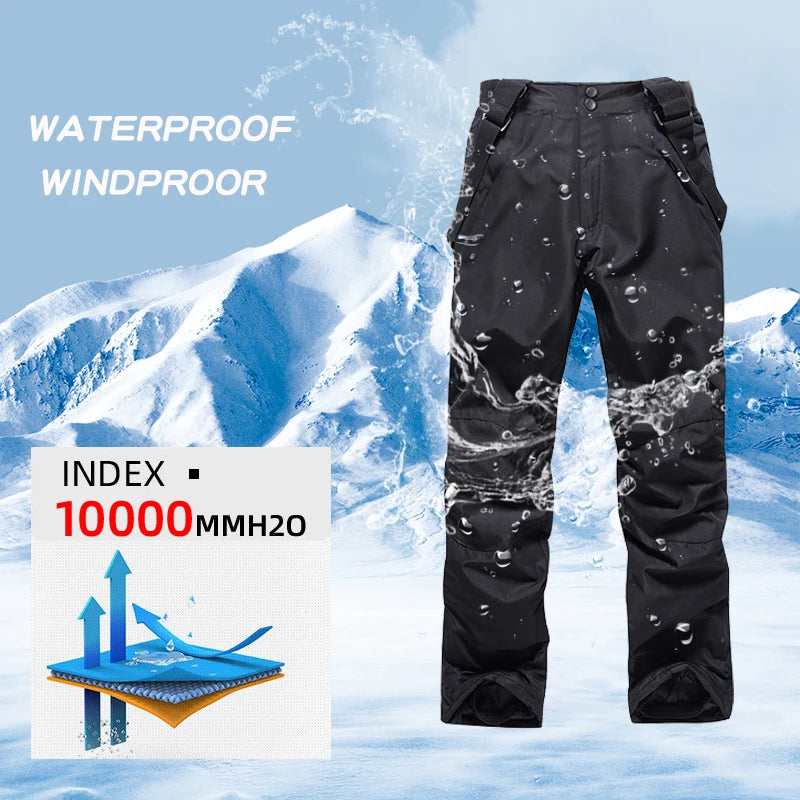 Nuevo Conjunto de Chaqueta y Pantalones Térmicos de Invierno para Esquí, Traje de Nieve para Hombre, Pantalones de Snowboard, Conjunto Cálido para Motonieve, Ropa para Usar sobre Overoles