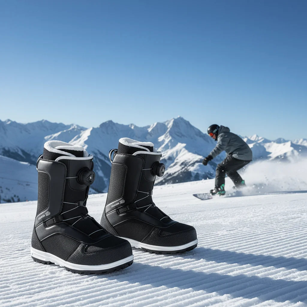 Botas de Nieve y Esquí Unisex Impermeables para Adultos, de Uso Rápido en Todas las Regiones, con Hebilla Exterior y Tejido de PU
