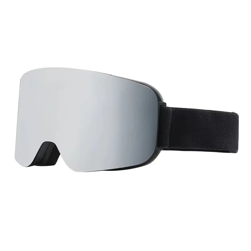 Gafas de esquí y snowboard para mujer y hombre, gafas de protección para esquiar, protección UV 400 contra la nieve, se usan sobre las gafas normales, diseño cilíndrico con doble protección antiniebla para adultos.