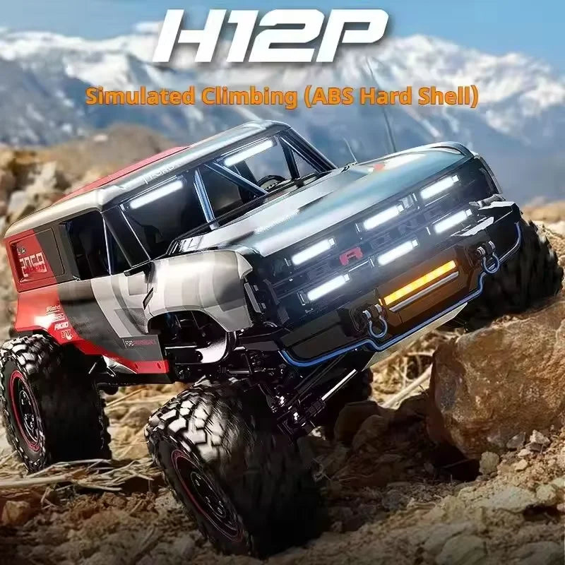 Coche RC MJX HYPER GO 1/12 H12P Original y Genuino, 3500KV Sin Escobillas, Alta Velocidad, Control Remoto de 2.4Ghz, Coche RC Profesional para Escalada, Tracción en las Cuatro Ruedas, Todoterreno, RTR ﻿ Juguete para Niño