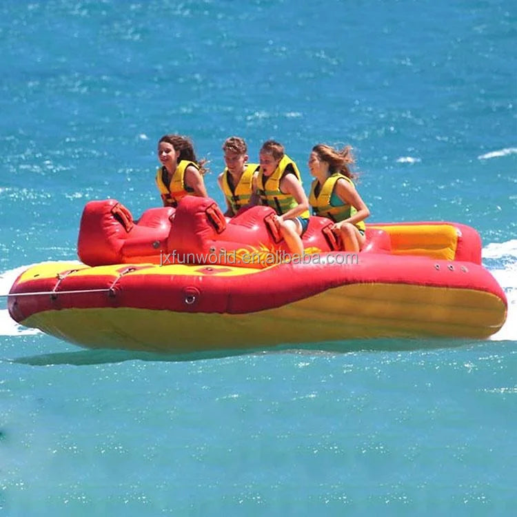 Sofá remolcable de flotador de agua inflable de grado comercial para barcos, esquís a reacción, súper sofá para tubo remolcable