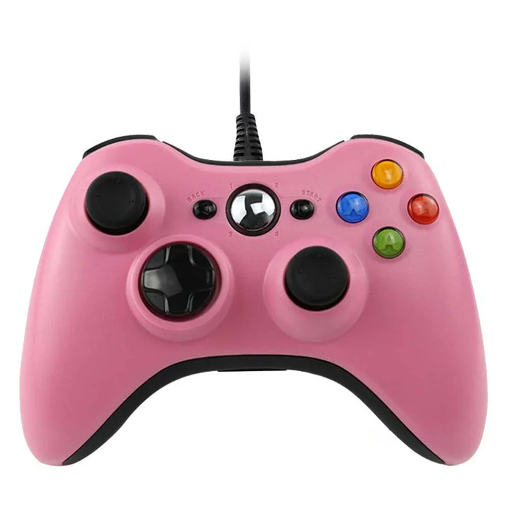 Controlador inalámbrico/con cable para controlador de juego Xbox 360 con Turbo de doble vibración Compatible con Xbox 360/360 Slim y ventana de PC