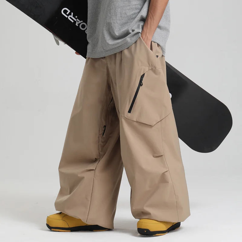 Pantalones de Nieve Holgados para Hombre y Mujer 2026, Pantalones Deportivos para Snowboard y Esquí, Impermeables, Resistentes al Viento, Aislantes, Transpirables para Adultos