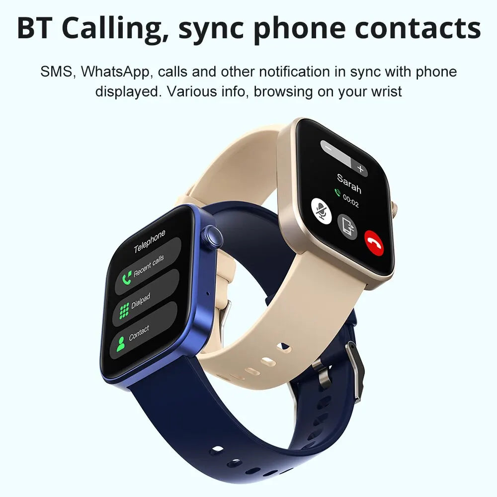 COLMI P71 Smartwatch con llamadas de voz, monitoreo de salud para hombres, resistencia al agua IP68, notificaciones inteligentes, asistente de voz, Smartwatch para mujeres