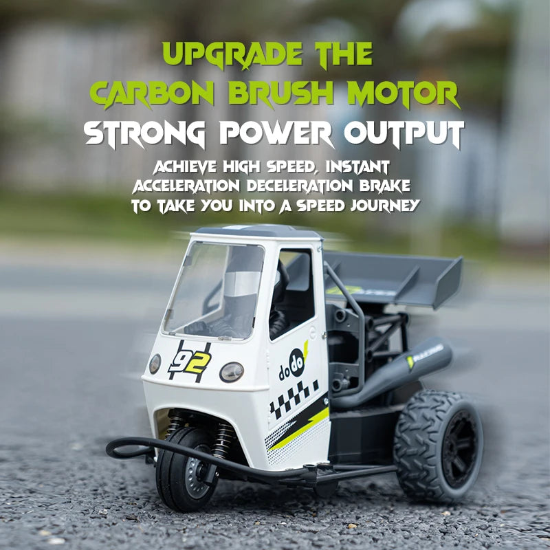 ZWN S810 Three Wheels RC Motorcycle With Light Spray 2.4G Remote Control Electric High Speed Emulation Motorcycles Toys For Kids