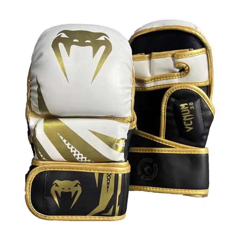 Guantes de Boxeo Bread, Guantes de Combate para Hombre y Mujer, Guantes de Medio Dedo para Entrenamiento de MMA, Guantes de Boxeo para Adultos, Guantes para Saco de Arena