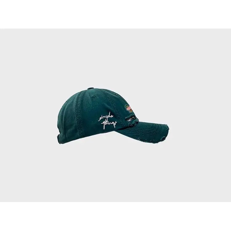Gorra desgastada con protección UV de Human Made, gorra urbana bordada con efecto lavado vintage para mujer