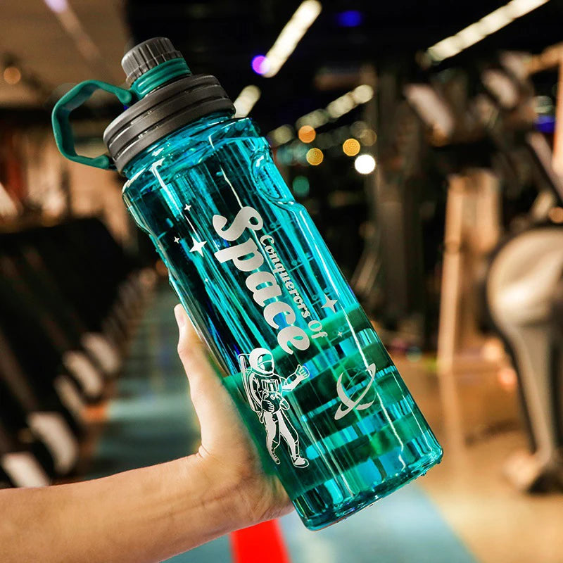 Botella de agua deportiva para Fitness, botella de agua de plástico de gran capacidad de alta calidad para escalada al aire libre, botella de bebida para bicicleta, hervidor
