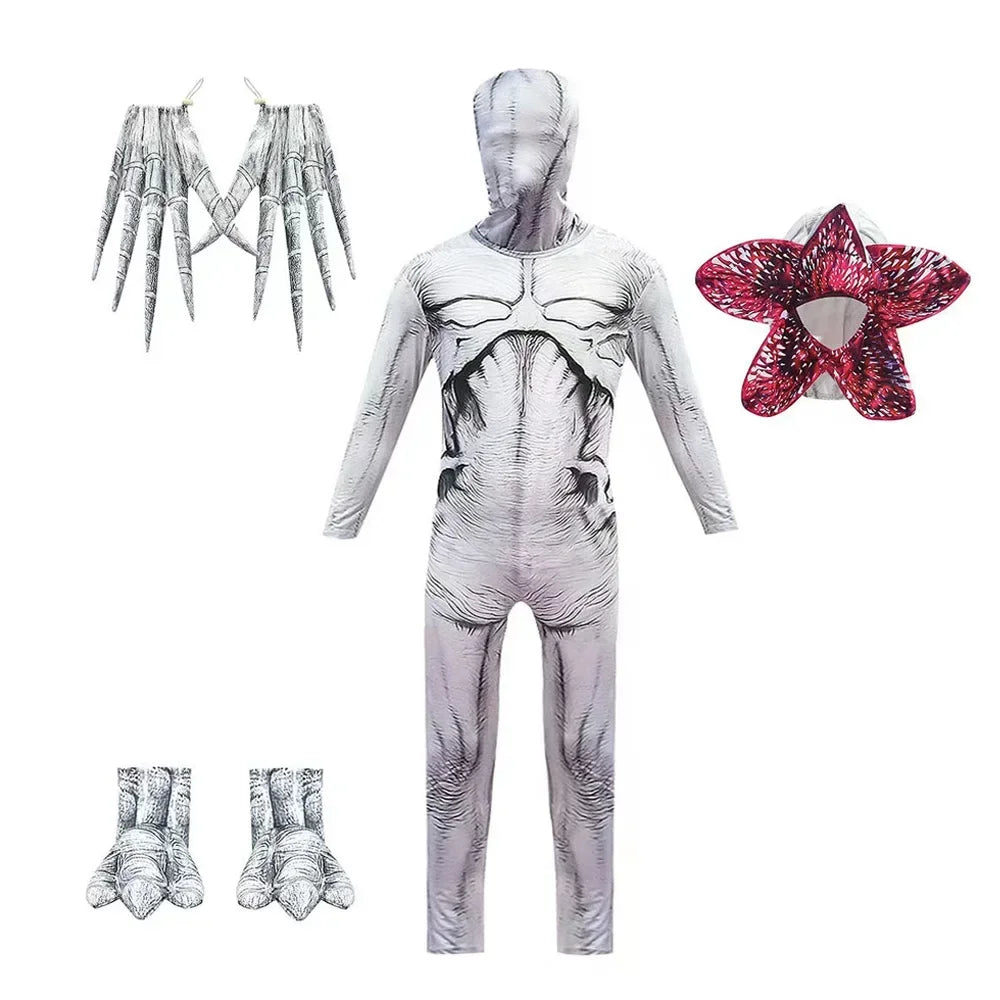 Cannibal-mono de flores para Festival de Halloween, traje de Cosplay de terror para niños y adultos, ropa de historia extraña