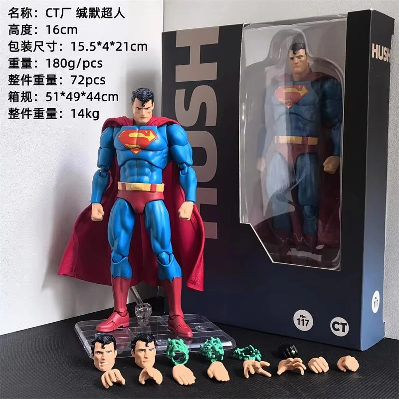 Nuevo Juguete CT Toys Superman Hush Versión 117, Figura de Acción de Superman de DC, Hecha de Tela, Modelo de Estatua, Regalos