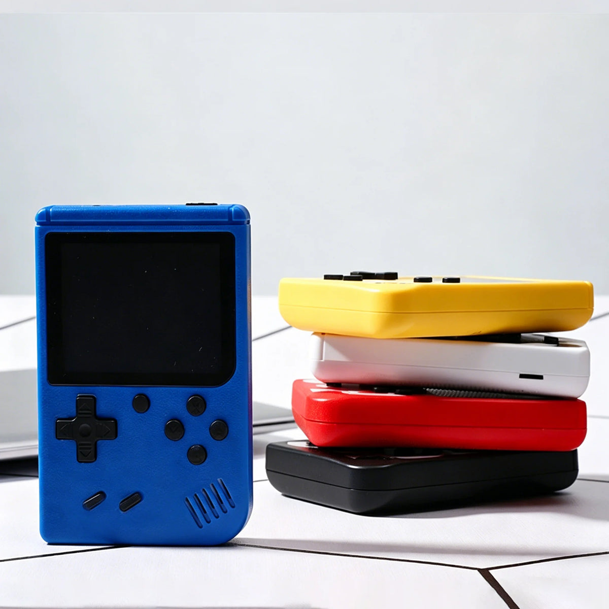 Consola de juegos portátil retro con 500 juegos clásicos integrados, salida de TV, opción para dos jugadores, ocio infantil