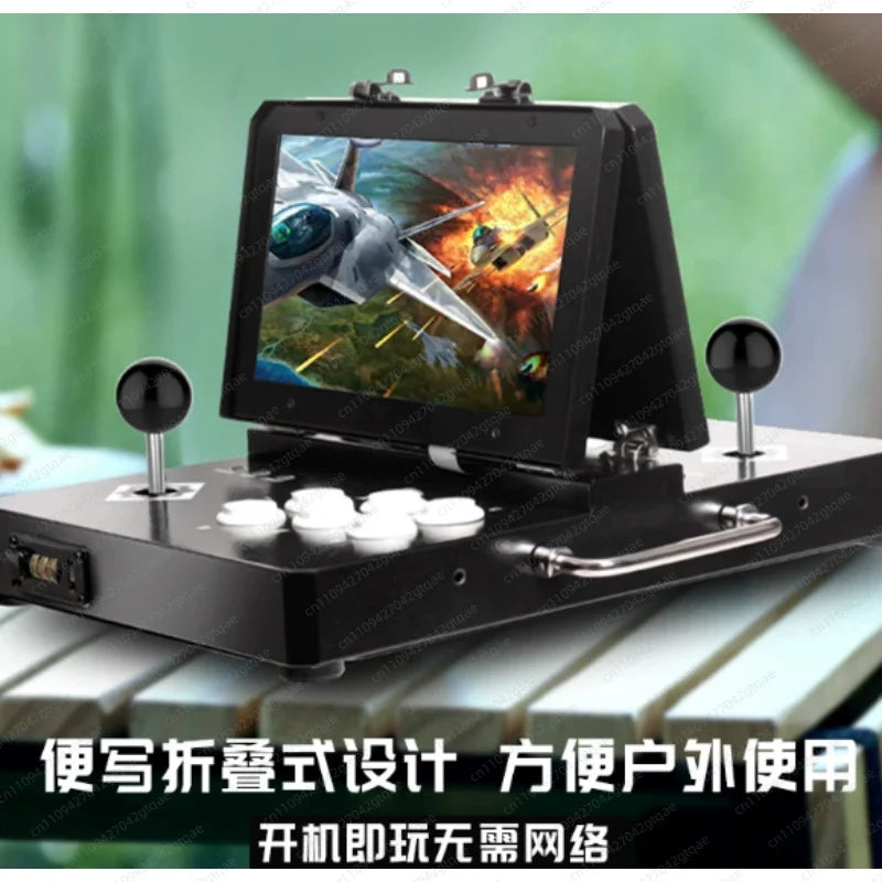 Consola de Juegos Arcade Portátil Plegable con Pantalla Dual y Joystick, Máquina Todo en Uno para Entretenimiento en el Hogar