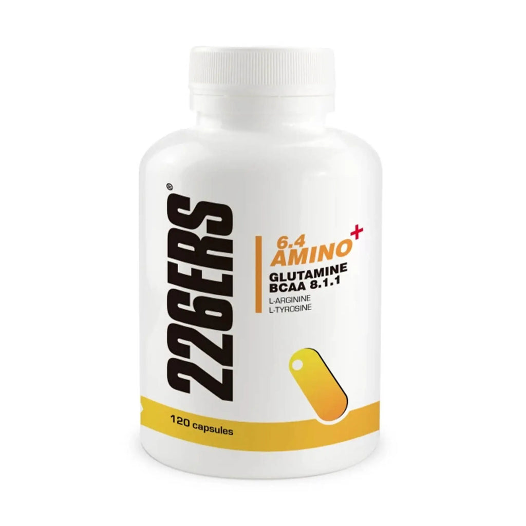 PACK 2UNDS 226ERS 6,4 AMINO + 120UD CAPS: CÁPSULAS DE GLUTAMINA, BCAA, ARGININA Y TIROSINA - SIN GLUTEN - SIN AZÚCAR AÑADIDO