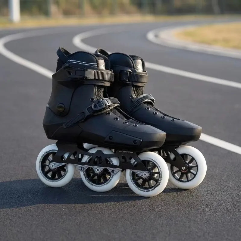 Patines en Línea para Adultos, con 3 y 4 Ruedas Intercambiables, Versión de 5 Orificios