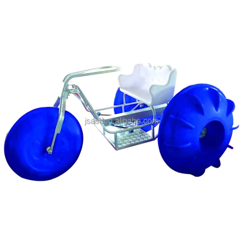 Triciclo acuático de plástico con 3 ruedas grandes para niños y adultos, bicicleta acuática, triciclo de agua en venta