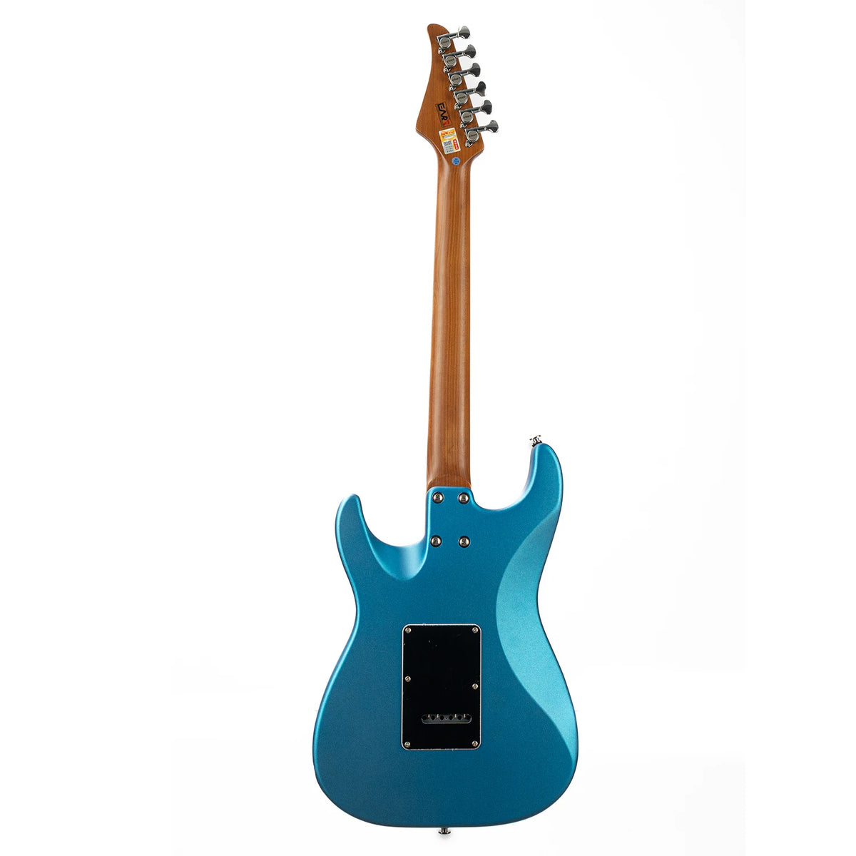 EART Guitar Nexus-S2, guitarra eléctrica HSS de caoba/acero tostado de 25,5"