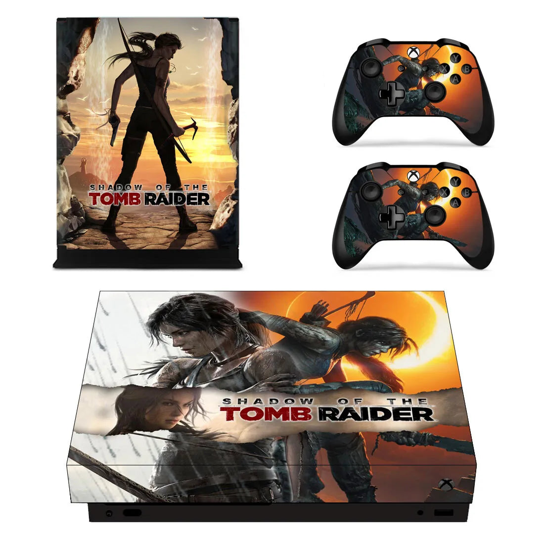 Personalización, diseño personalizado, vinilos adhesivos para cubrir completamente la consola y el mando de Xbox One X