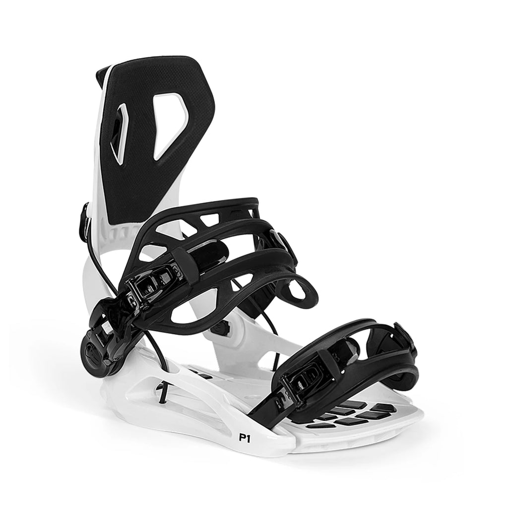 TERROR P1-360 Fijaciones para Snowboard Sistema Step-In para Principiantes, Fibra de Vidrio Ligera, Base EVA, Multicolor, Duradero
