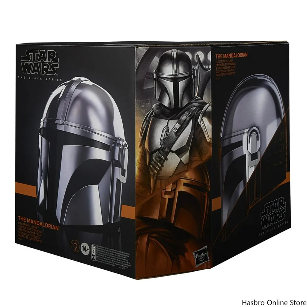 Hasbro Star Wars The Black Series The Mandalorian Premium Electronic Helmet 1:1 Cosplay Mask Toy for Christmas Gift F0493