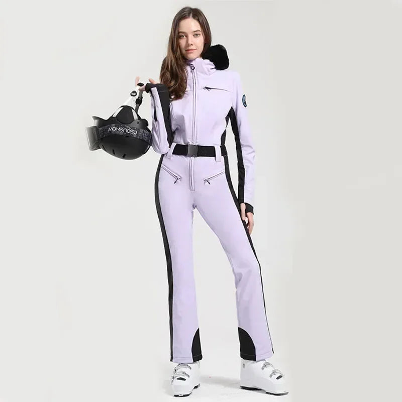 Trajes de esquí para mujer, ropa de Snowboard para deportes al aire libre, monos impermeables a prueba de viento, cálido, 1PS, invierno, 2025