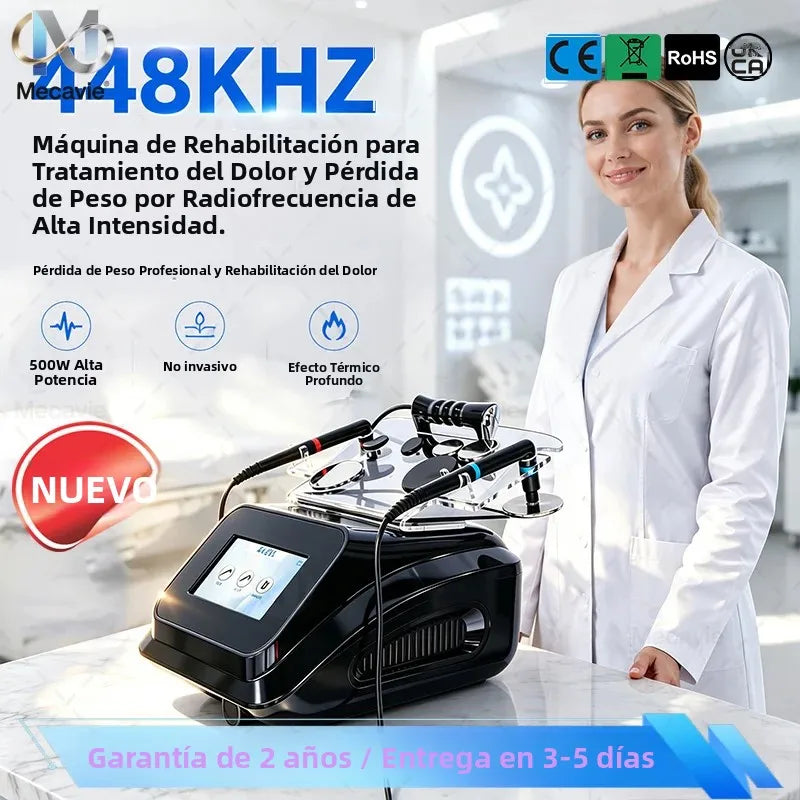Sistema INDIBA de Rejuvenecimiento Facial 448K, Cavitación Tecar, Cuidado Corporal y de la Salud, Máquina RF Adelgazante, Uso Doméstico, Lámpara de Alivio
