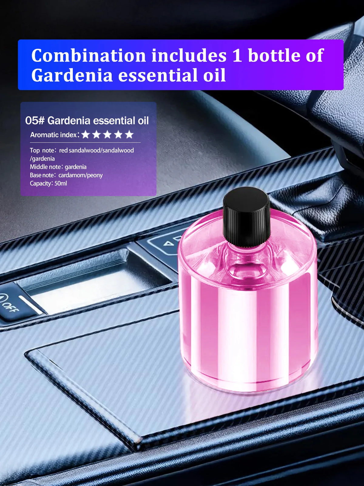 Difusor de aroma de coche recargable, aceite esencial aromático, luces coloridas, luces románticas de cielo estrellado, regalo de dormitorio