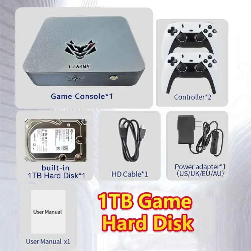 Actualización del sistema dual AK1 Pro con Windows 11, almacenamiento de 2 TB/4 TB, 8 GB/16 GB de RAM y más de 99 999 juegos para Switch, PS2, PSP, XBOX, NG