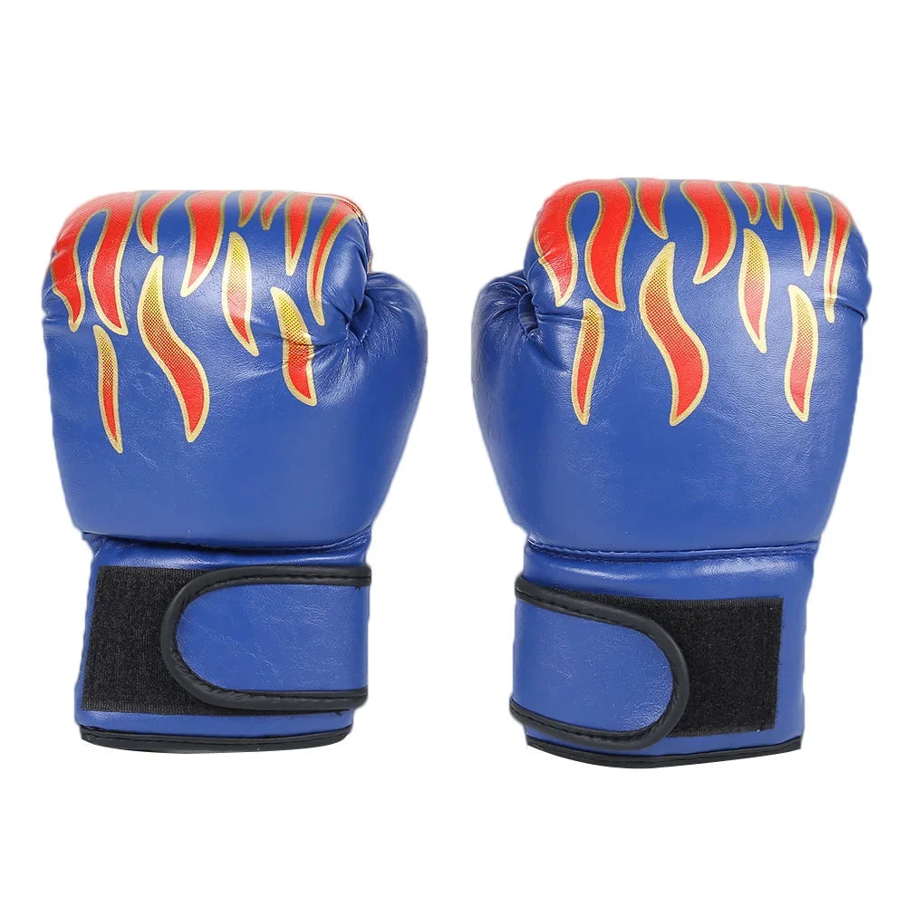 Guantes de boxeo para niños, guantes de combate MMA de cuero PU, saco de boxeo, guantes tailandeses profesionales para entrenamiento infantil, 2 uds.