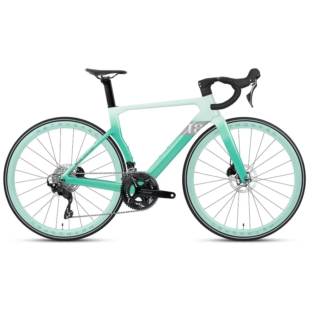 TWITTER T8pro 105 Kit R7120-24Speed Internal Cable Routing R7070 Oil Disc Brake bicycle Aerodynamic T800 Carbon Fiber Road Bike