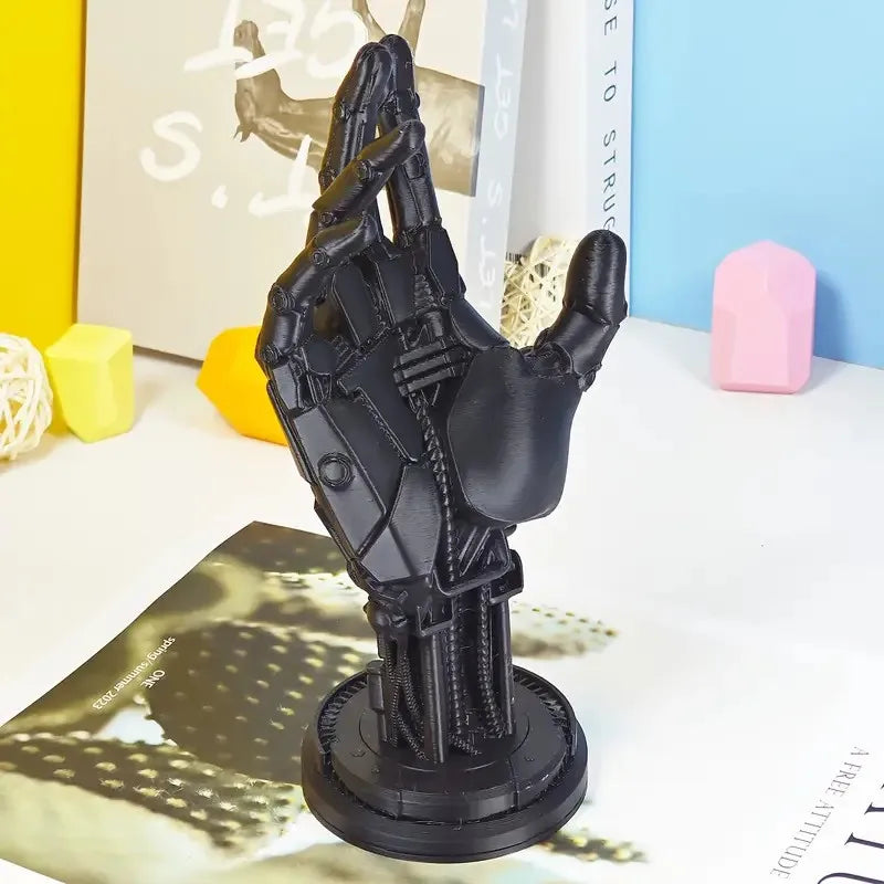 Soporte para mando de videojuegos con forma de brazo robótico impreso en 3D, adorno de estilo cyberpunk para escritorio, compatible con PS4, Xbox y Switch.