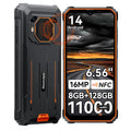 Blackview BV6200 Plus [Sin cargador UE] 32GB(8+24)+128GB 11000mAh Android 14 Teléfono móvil Pantalla 6.56" HD+ 16MP NFC