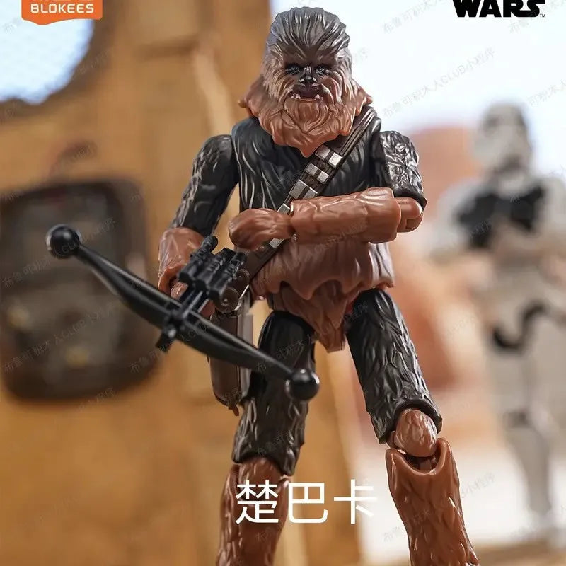 Nuevas figuras de acción Blokees Star Wars en caja sorpresa, versión Galaxy 02, Darth Vader, Luke, R2D2, modelos ensamblables y articulados, juguetes de regalo