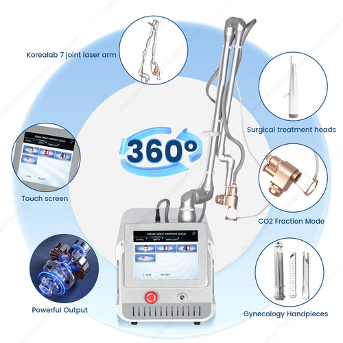 Máquina de Láser Fraccional de CO2 Profesional para Eliminar Cicatrices, Estrías, Acné y Arrugas, Peeling de Carbón, Reafirmación de la Piel, Dispositivo de Belleza