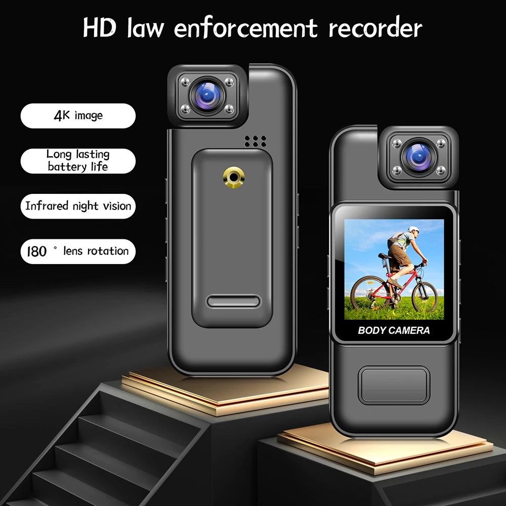 Mini cámara Ultra HD 4K WiFi, grabadora de vídeo Digital portátil, BodyCam de policía, visión nocturna infrarroja, videocámara deportiva DV para montar