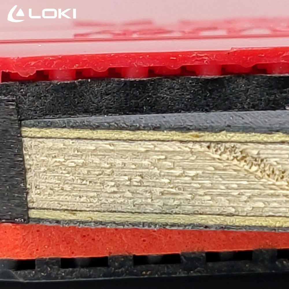Raqueta de tenis de mesa LOKI de 9 estrellas, nuevo palo de paleta de Ping Pong profesional, goma adhesiva RXTON 7, 5 hojas de carbono de madera y 2