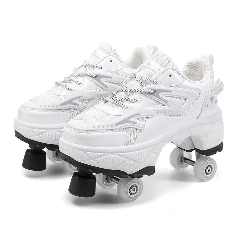 Patines con Ruedas para Niños y Niñas, Zapatos Deportivos con Ruedas, Patines de Ruedas, Regalos para Niños