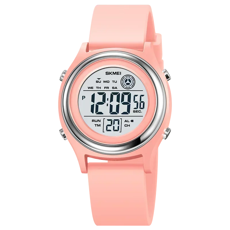 SKMEI Lujo Impermeable Resistente a Golpes Deportivo con Cuenta Regresiva Reloj Digital de Pulsera para Mujer Cronómetro Señora Niña Relojes 2094