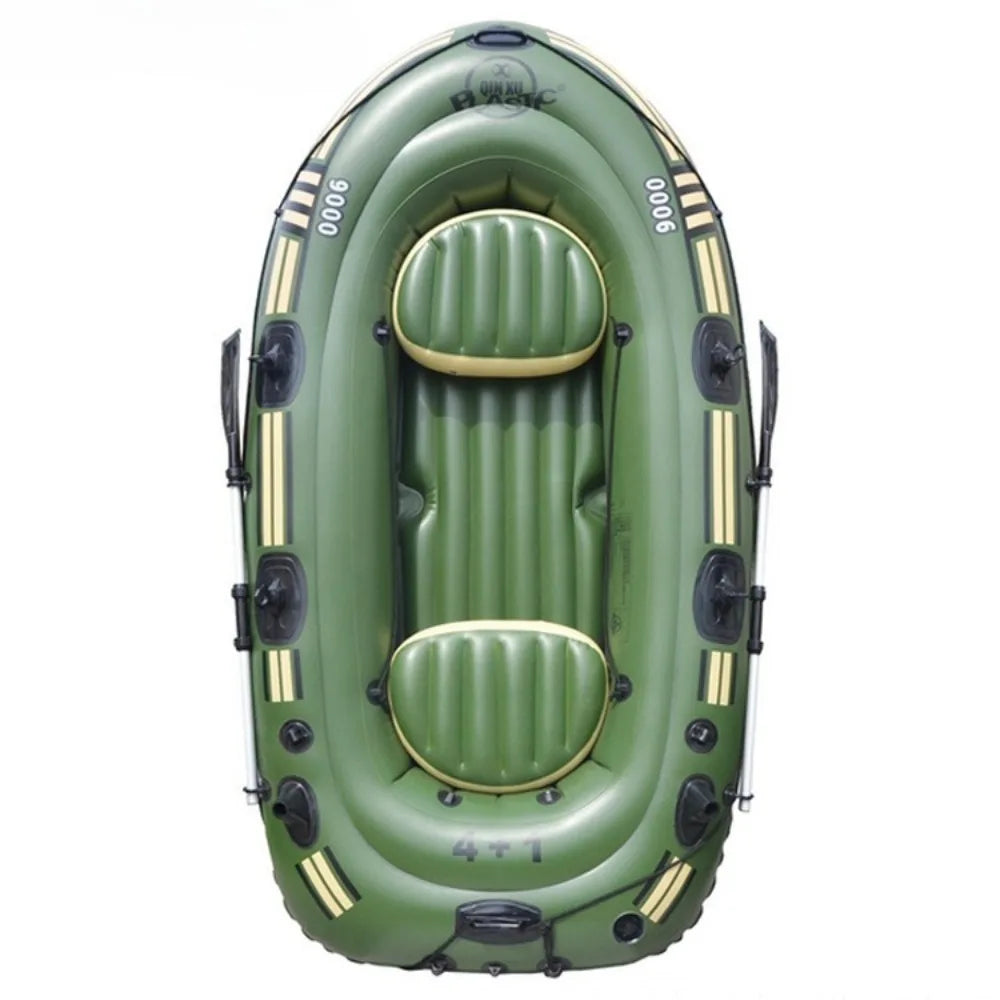 Kayak Inflable Reforzado para 2-3 Personas, Bote de Pesca, Estable, Seguro, Resistente a la Abrasión y a los Arañazos, para Ríos y Lagos