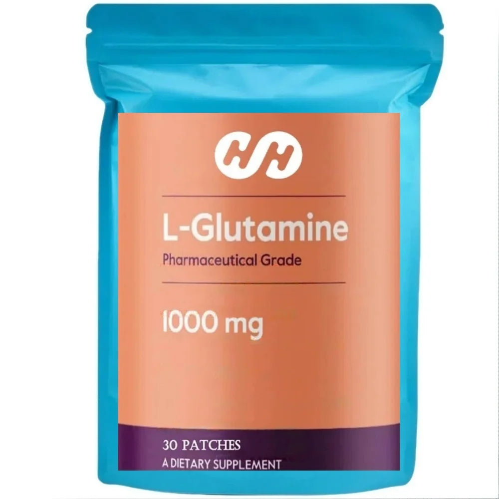 Parches Transdérmicos de L-glutamina, Recuperación de Aminoácidos, Soporte Muscular, Inmunidad, 30 Parches