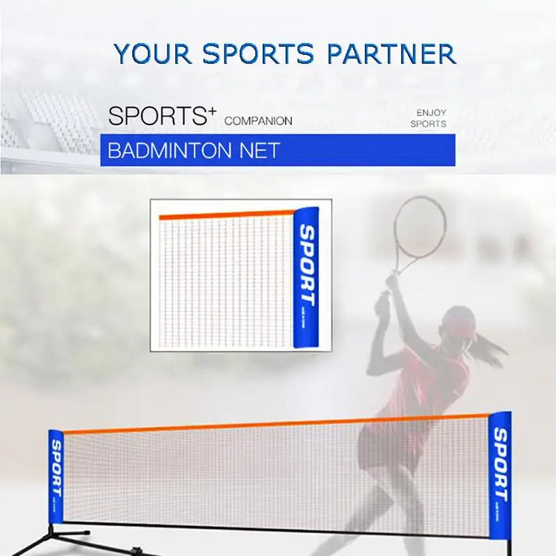 Red de bádminton portátil de 3,1/4,1/5,1/6,1 M, red deportiva para pelotas de Pickleball, tenis, fútbol, voleibol, entrenamiento, redes para deportes al aire libre