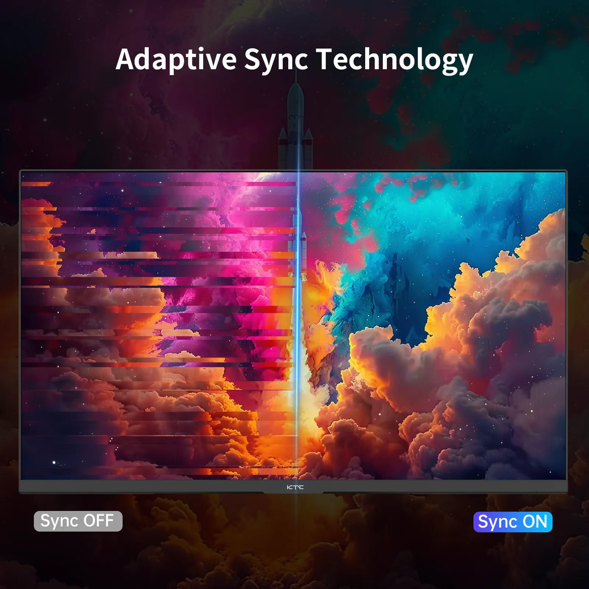 Monitor de computadora KTC de 24 pulgadas, resolución QHD, 100 Hz, panel IPS, 2K, contraste de 1300:1, pantalla con filtro de luz azul, cobertura de 122 % de sRGB, compatible con FreeSync y G-Sync, HDMI 2.0 y DisplayPort 1.4
